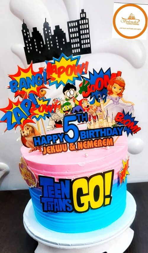 Teen Titans cake