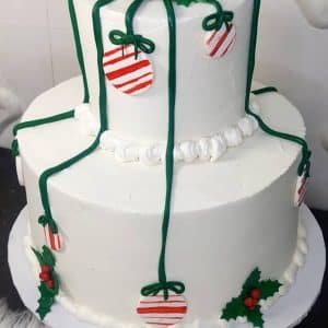 Christmas Bow Cake